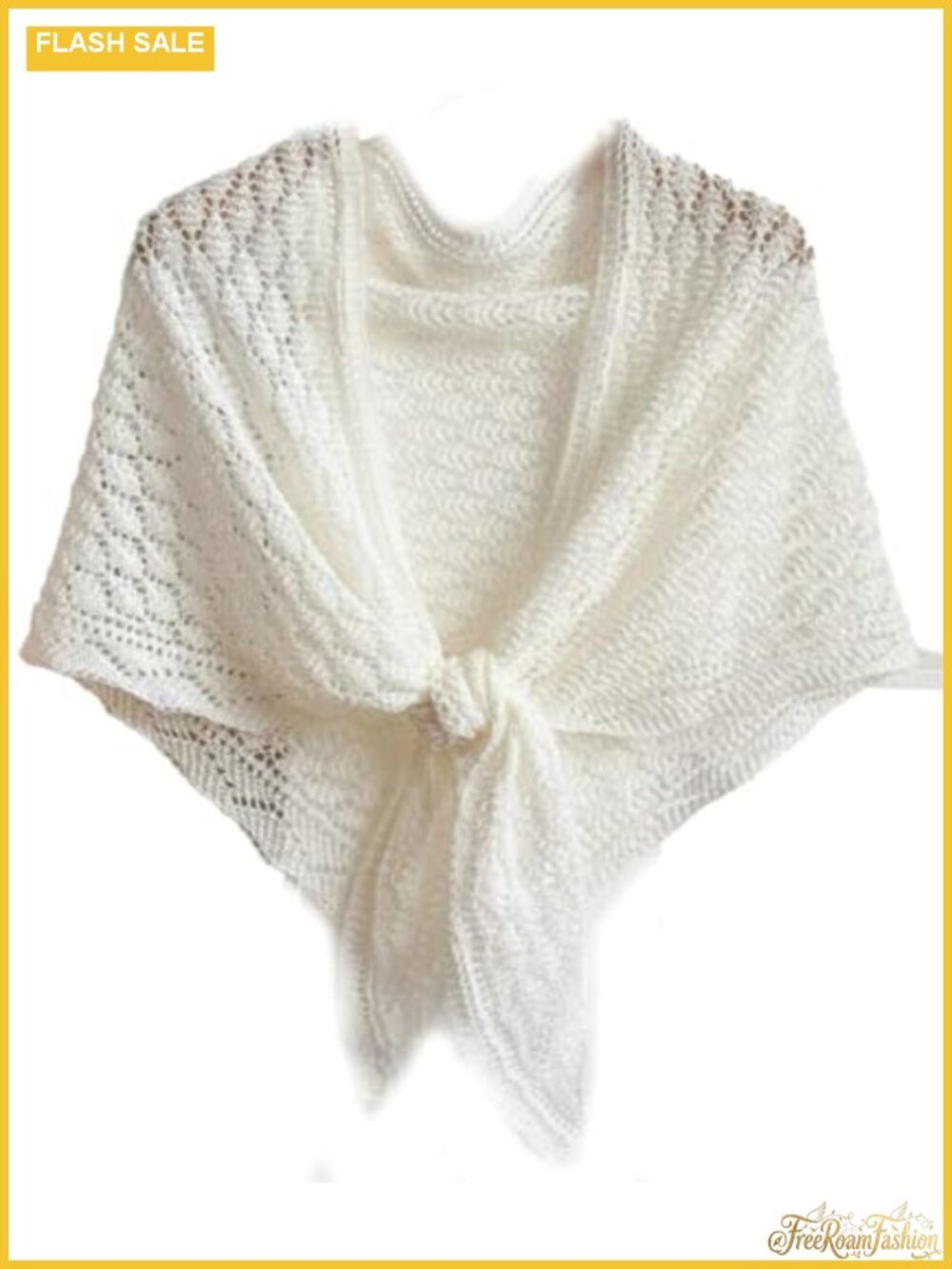 Knitted Shawl Wrap Crochet Mesh Hollow Out Cardigan Cape Open Front Casual